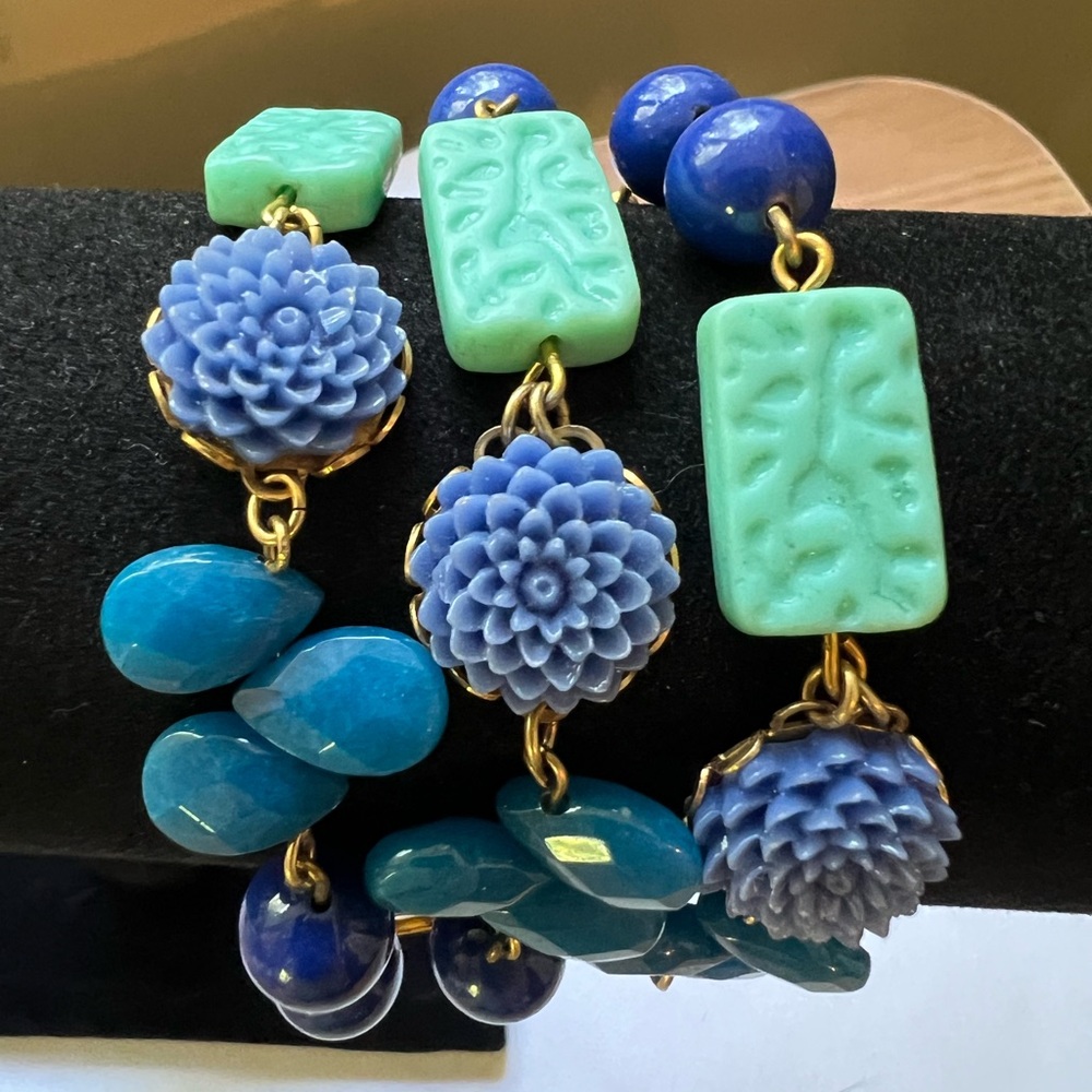 David Aubrey Boho Chic 3 Strand Bracelet - Picture 7 of 14